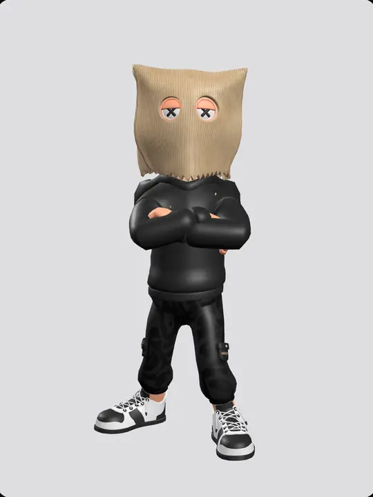 The ASM starter look: bag-head mask, Anti-Social hoodie, cargo pants and Pulse sneakers
